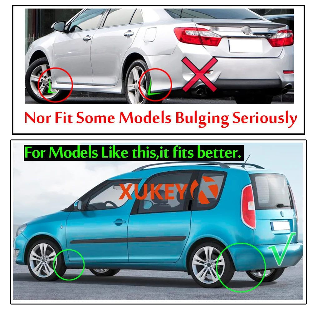 4pcs Universal Mud Flaps Mudflaps Splash Guards Mudguards Front Rear For Seat Alhambra Altea Cordoba Exeo Ibiza Leon Toledo Mii