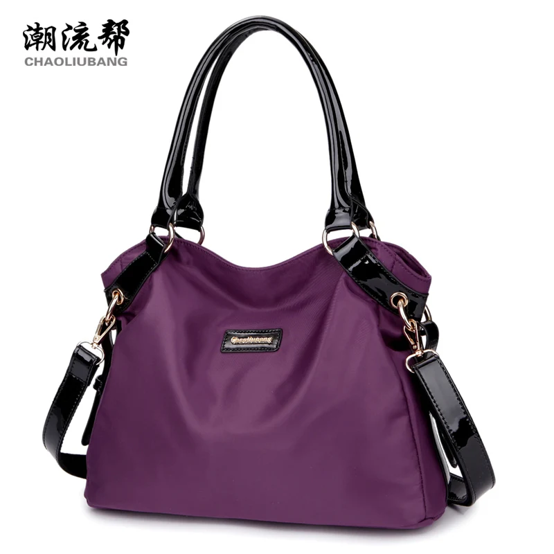 Torebka damska vintage fioletowy wodoodporny tkanina nylonowa typu oxford travel torba na ramię damskie torebki damskie Crossbody torby