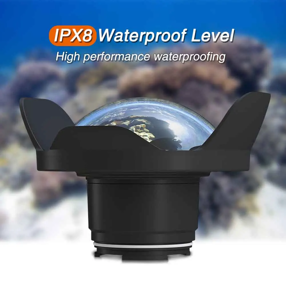 Camera Lens for Canon EOS M3 22mm 18-55mm M5/M6 Wide Angle Dome Port Diving Underwater Camera Waterproof Housing Case Cover