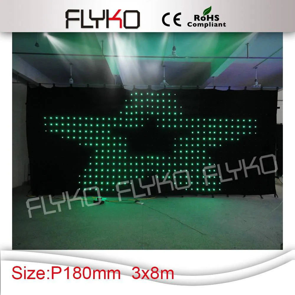 Hot selling Chinese sex video led curtains with controller and power box