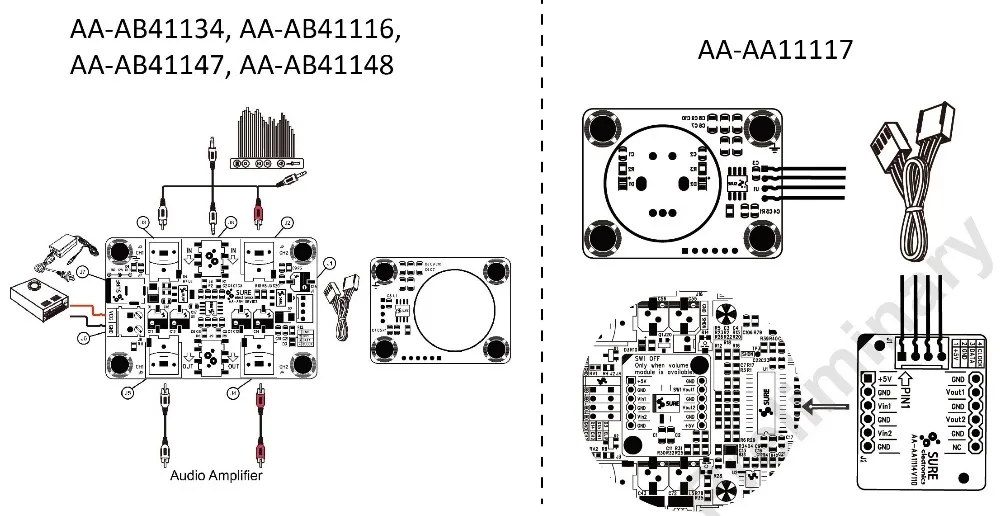 Kỹ thuật số Kiểm Soát Stereo Âm Thanh Điện Tử Bảng Điều Khiển Âm Lượng VC05-PGA2311
