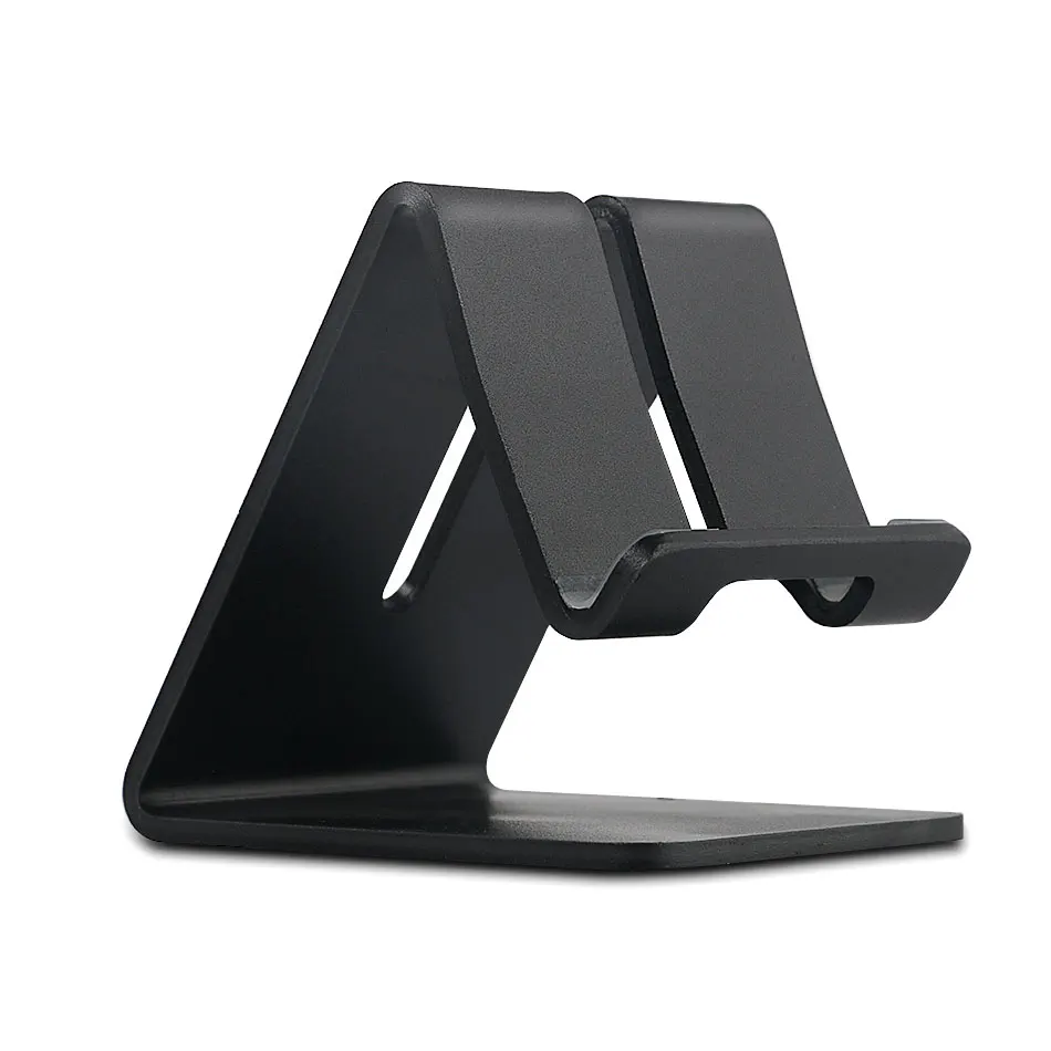 Universal Aluminum Metal Cell Phone Tablets PC Desk Stand USB Charger Dock For iPhone 5 6 6s Plus 7 7 4 se 8 Desktop Sync Stand