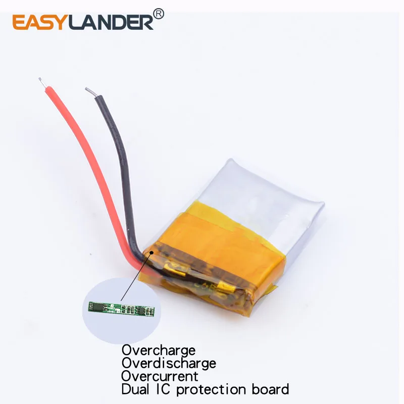 3.7V 401215 60mAh Rechargeable Lithium Li-ion Li Polymer Battery For Bluetooth headset small toy sound