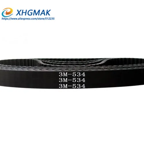 

HTD 3M Timing belt C= 534 537 540 543 width 6/9/15mm Teeth 178 179 180 181 HTD3M synchronous 534-3M 537-3M 540-3M 543-3M