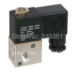 Free Shipping 3 Way 2 Position Pneumatic Solenoid Valve 1/8