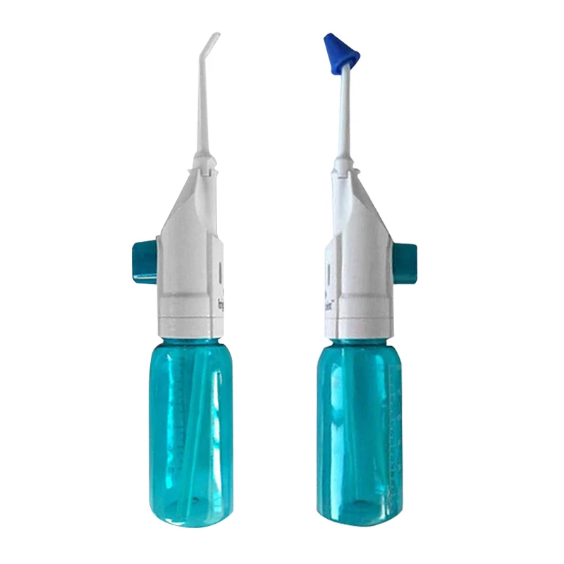 

Dental Oral & Nasal Irrigator Dual Water Flosser Tiny Portable Teeth Nose Jet Hygiene Irrigation Cleaner 90ml