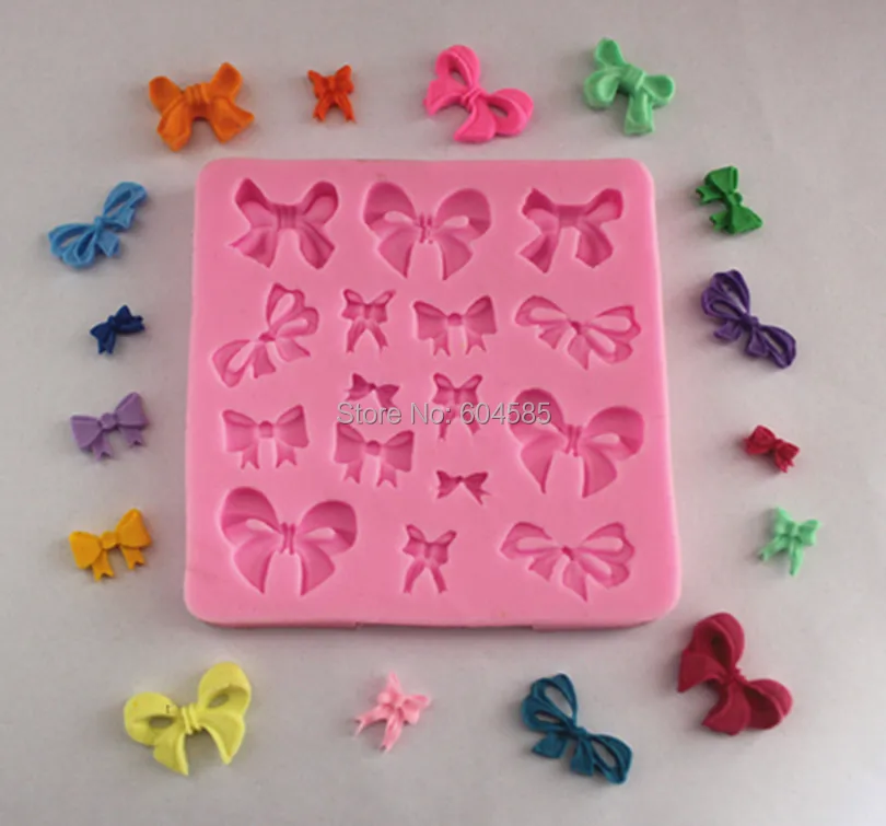 Bows Silicone Mould Fondant Mold Silicone Sugar Mini Mold Craft Molds DIY Cake Decorating