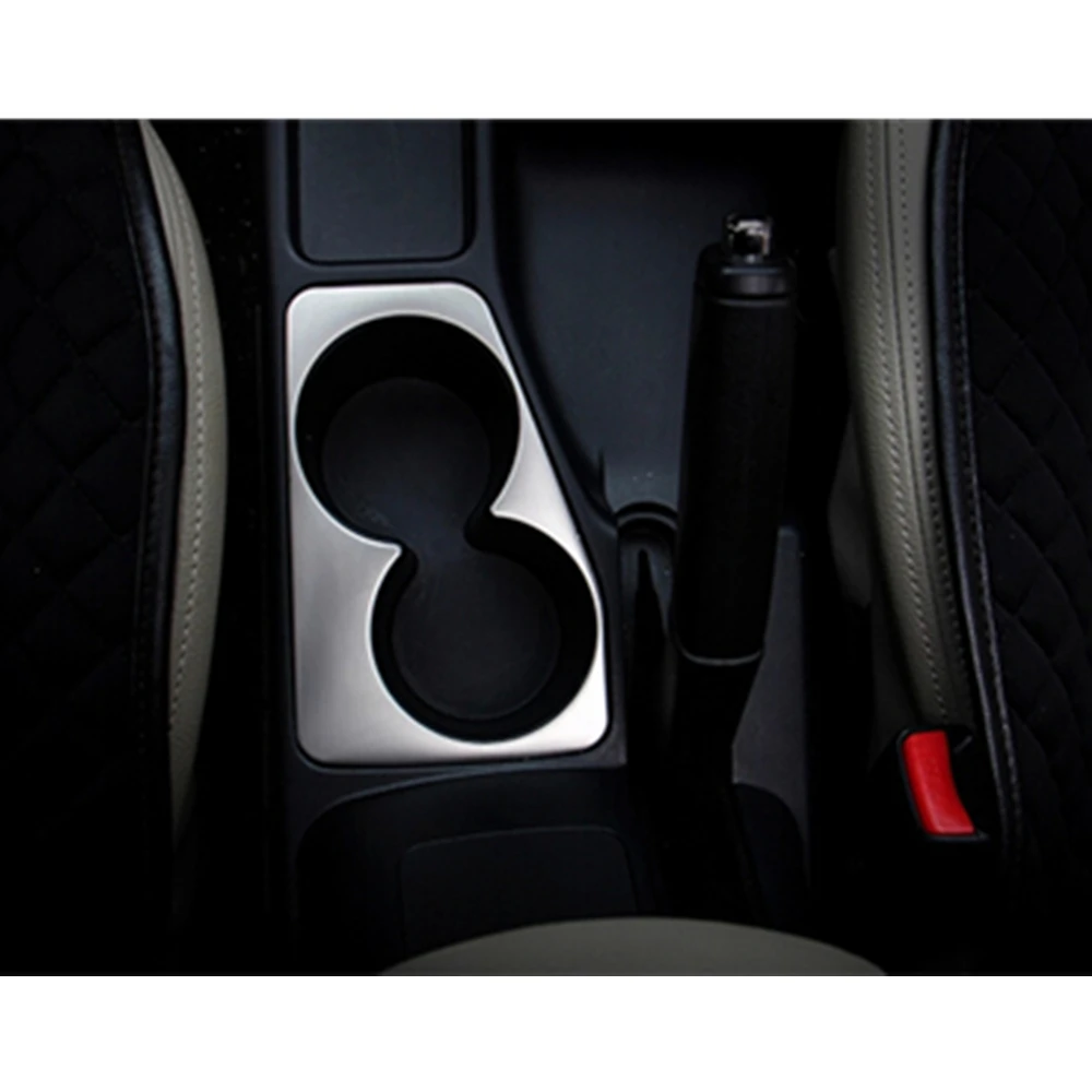 For Mitsubishi Pajero Sport 2011 To 2014 Car Water Cup Holder Decoration Trim Stainless Steel Car Sticker 1pc Car-Styling image 4