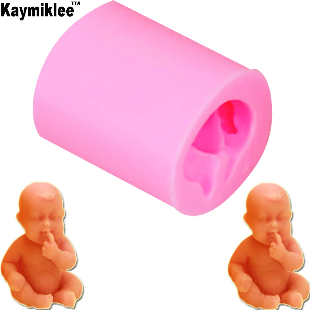 S046 Little Buddha Baby Candle Moulds Soap Mold Kitchen-Baking Resin Silicone Forms Home Decoration 3D DIY Clay Craft Making