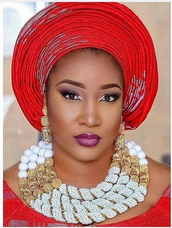 African Traditional Wedding Coral Statement Women Jewelry Set Luxury Wedding Real Coral Beads Nigerian Jewelry Set Gold ABH602