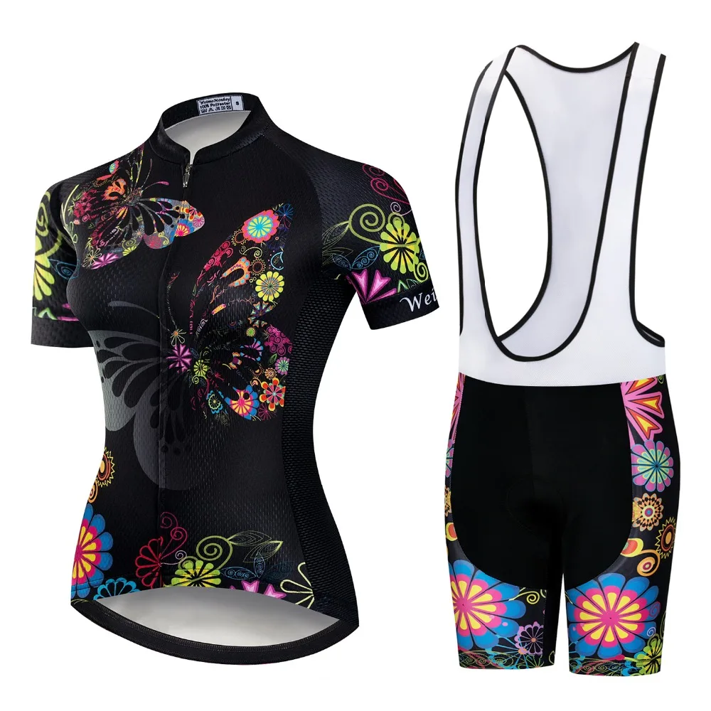 

2021 Pro Team Short Sleeve Women Cycling Jersey Set Bike Bib Shorts MTB Ropa Ciclismo Riding Wear Bicycle Clothes Black Pink