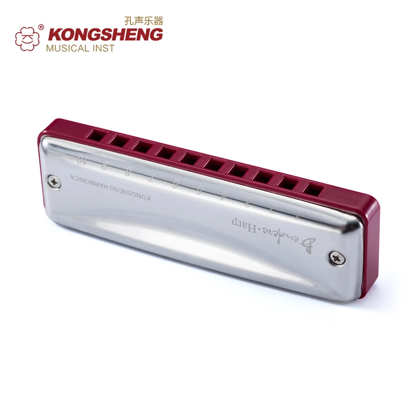 Imagem -05 - Kongsheng Benders Harp Diatonic 10-hole Plastic Comb Vermelho para Iniciantes