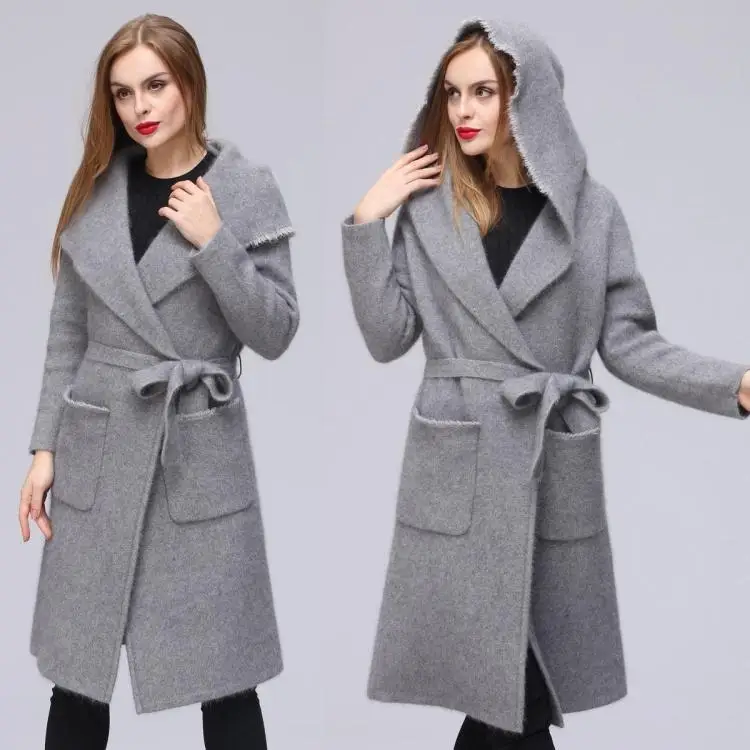 

New winter mink cashmere coat mink cashmere sweater coat female double-sided pure mink cashmere 013
