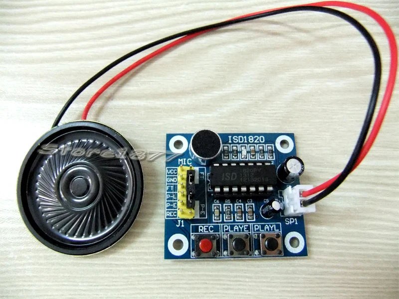 Loudspeaker+ISD1820 Sound Voice Recording Playback Module S422