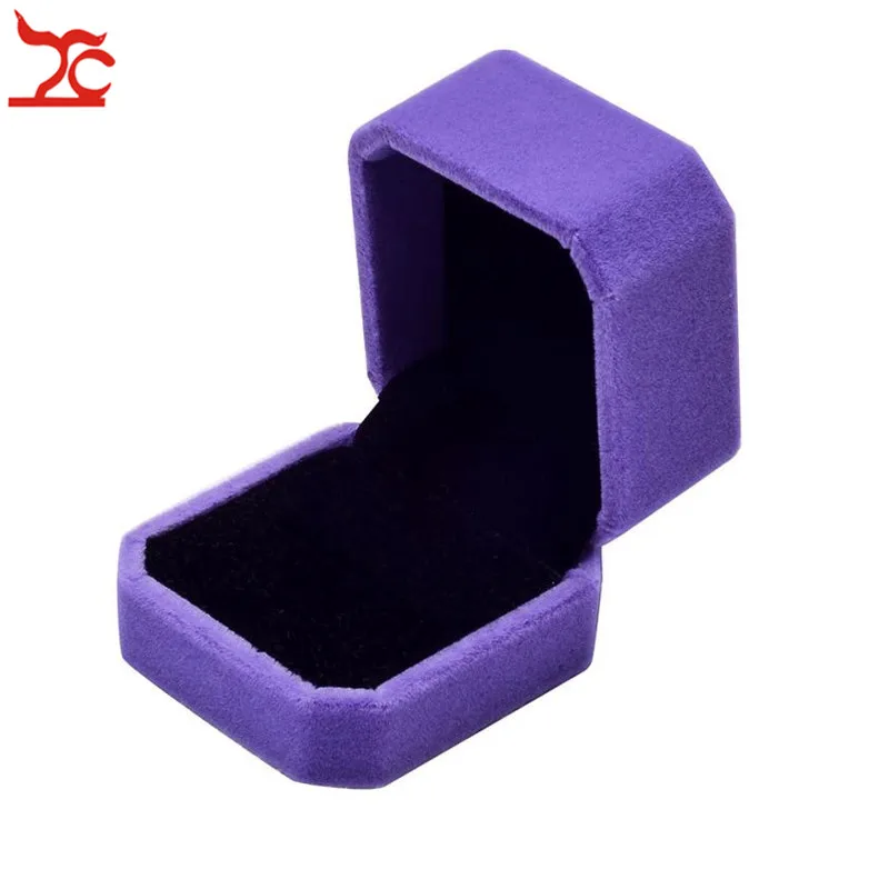 High Quality Square Wedding Velvet Earrings Ring Box Amazing  Engagement Party Earring Jewelry Display  Gift  Case