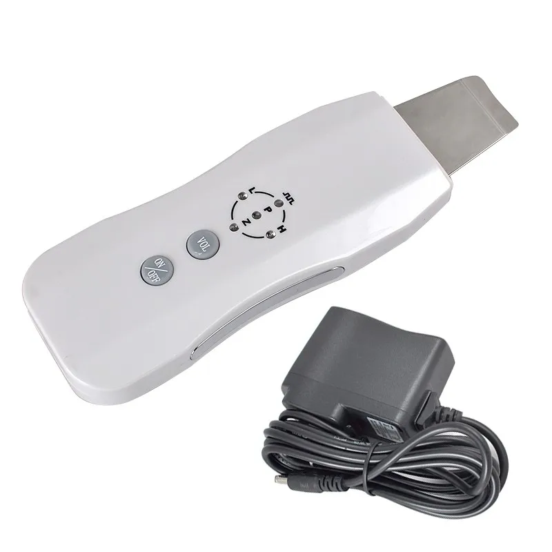 Rechargeable HOT Sale Portable Skin Scrubber Ion Ultrasonic Massager Ultrasound Facial Peeling Cleaner 110V-220V For Any country