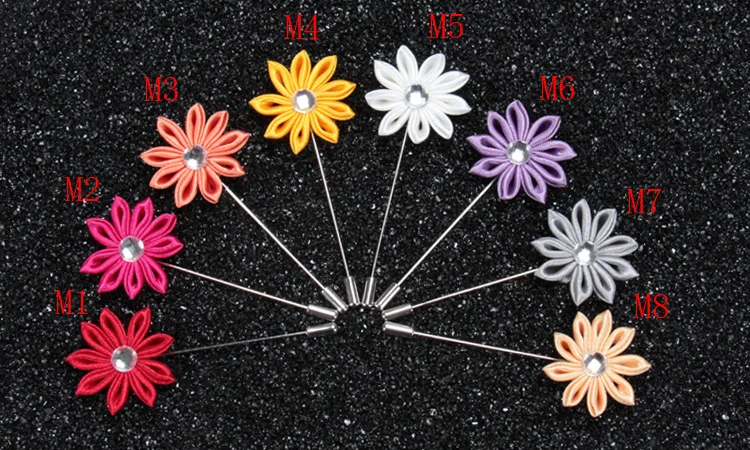 Free shipping , 20 pcs/lot , Mens Elegant Flower lapel pin , wedding boutonniere mens gift