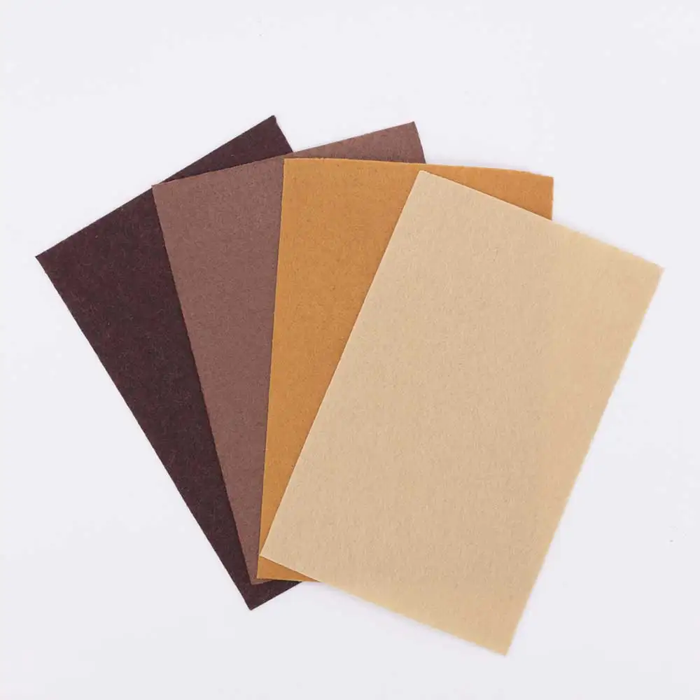 Brown Chocolate Felt Craft 1mm Felt Polyester Fabrics Sheet For Diy Decoration Sewing Fieltro Feltro textiles Entretela A6