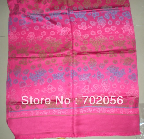 girls jacquard weave floral Sarongs Hijabs shawl scarf wraps ponhos stole mixed colors 9pcs/lot 180*70cm SOFT WARM #3443