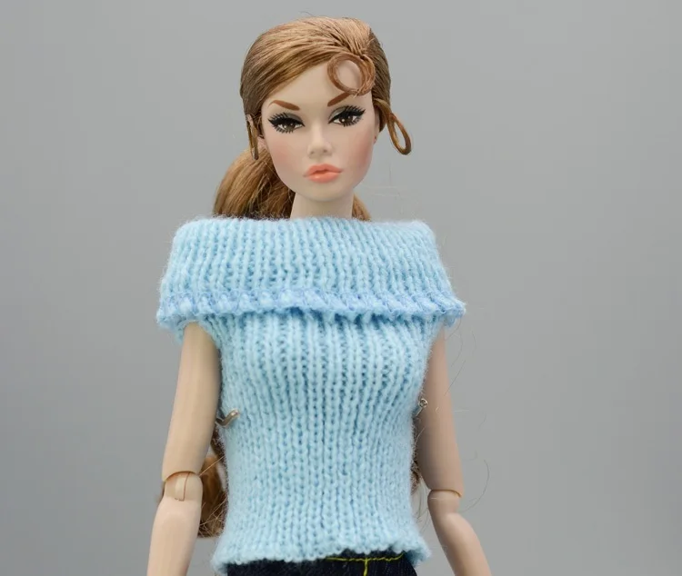 For Outfit Pullip Doll Accessories Princess Casual Suit Top Coat For 30 Cm Doll Clothes Sweater White Black Yellow 1/6