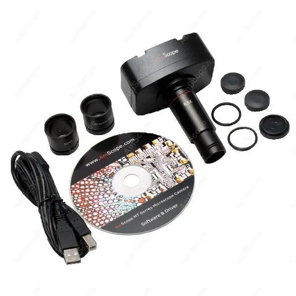 AmScope 5.0M USB Microscope Live Video Photo Digital Camera w/ Calibration Kit