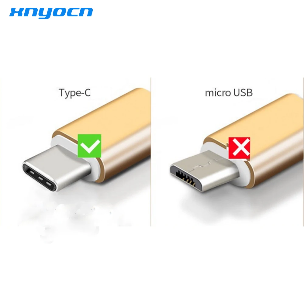 Xnyocn 2.4A USB Type C Cable Soft Braided Wire Aluminum Alloy Casing Fast Charging & Data Sync USB C Cable for Type-C Devices