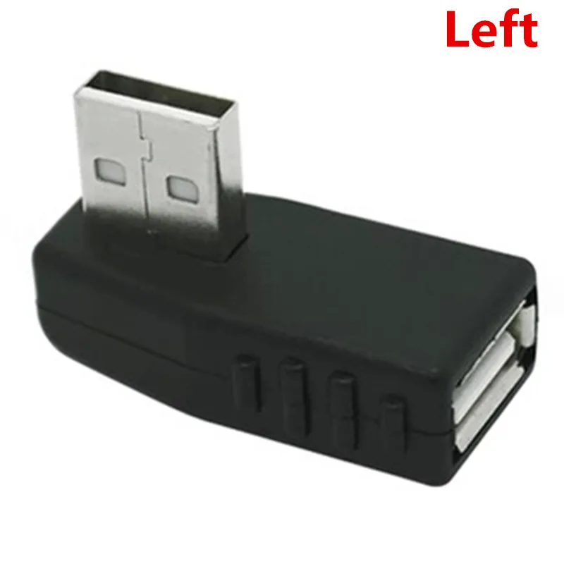 90 degree Left /Right /Up/Down Angle L Bending USB 2.0 A Male to Female Adapter Extension Connector for Computer Notebook