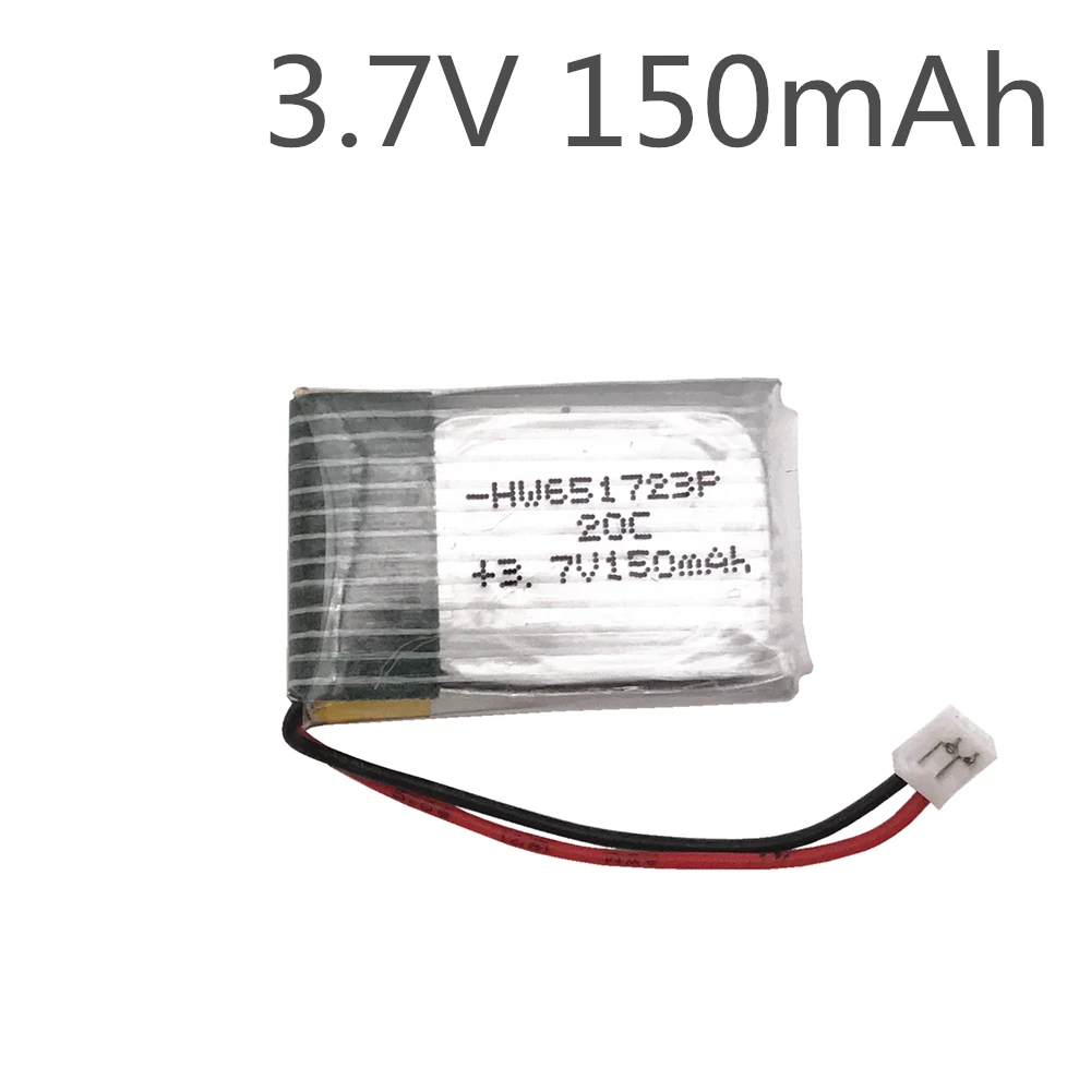 4pcs Limskey 3.7V 150mAh For H20 H8 H36 F36 U207  S107 S107G Mini Lipo Battery 4pcs for H8 Mini H48 Quadcopter Plane Helicopter