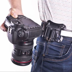 Botão Universal Buckle Mounting Camera Acessórios, cinto de cintura para Sony Nikon D3100, Sony A6000, A7, DSLR Strap