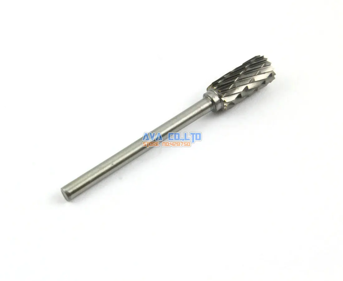 5 Pieces 6mm Tungsten Carbide Burr Rotary Cutter File 3mm Shank Double Cut (NO.6)