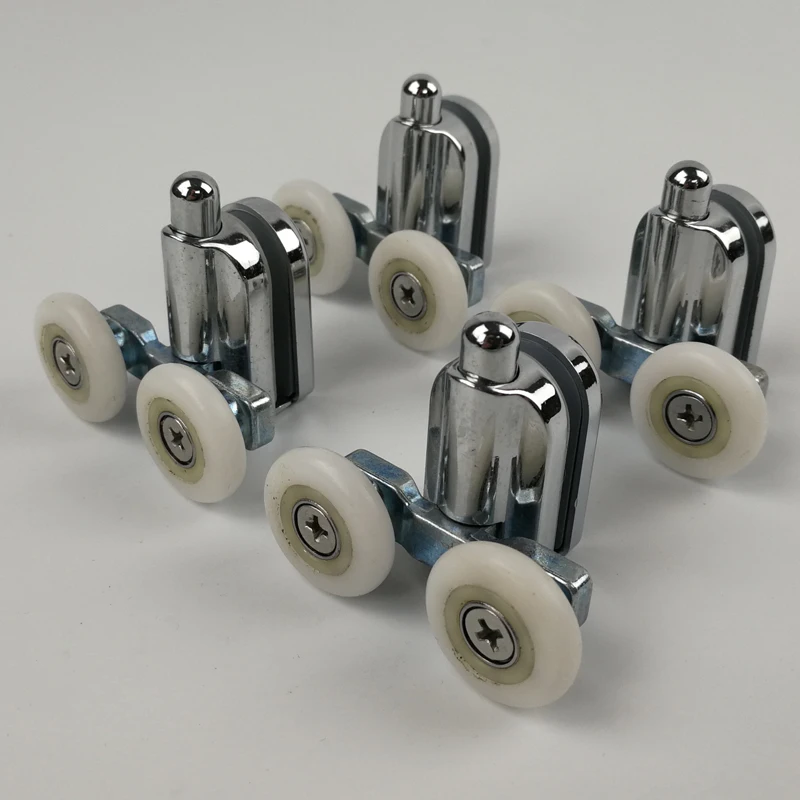 Door Roller/Wheel/Runner Home Bottom Top Shower Door Rollers/Runners Replacement Double Wheel for Shower Enclosures Cabins