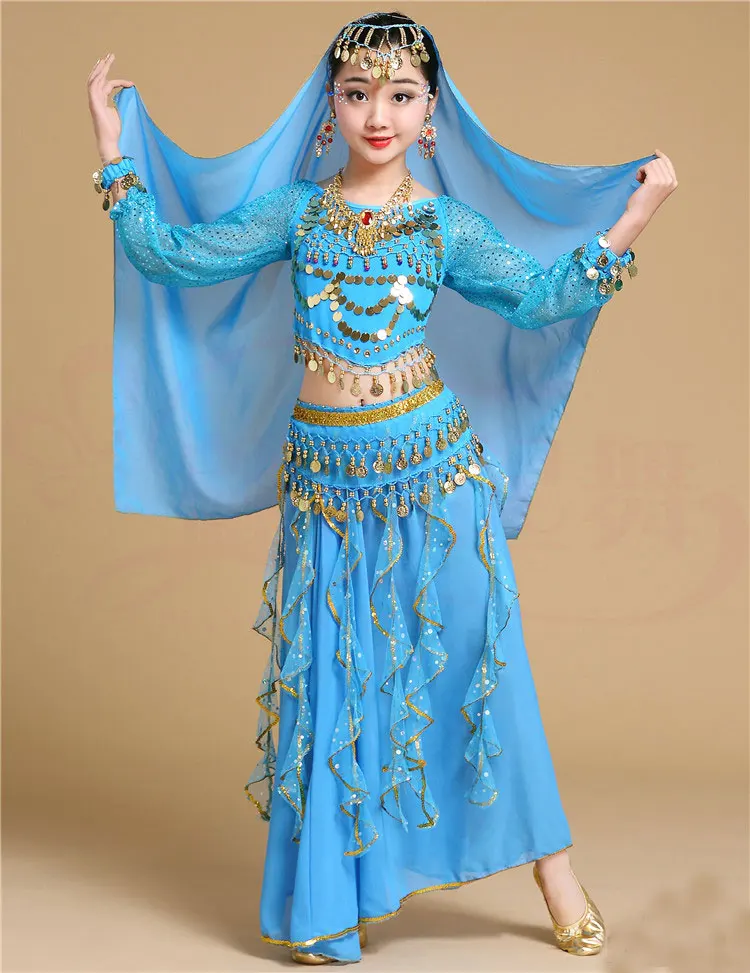 Girl Professional India Dancewear Children Belly Dance Costumes For Girls Egypt Belly Dancing Costume for Girl Bollywood Dance