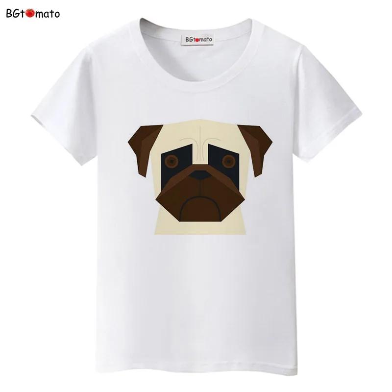 Cute digital dog 2D T-shirts woman lovely cartoon top tees Original Brand Good quality summer Lovely Animals shirts