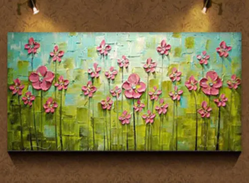 

Modern Abstract hand-painted Oil Painting Wall Decor canvas-Flower