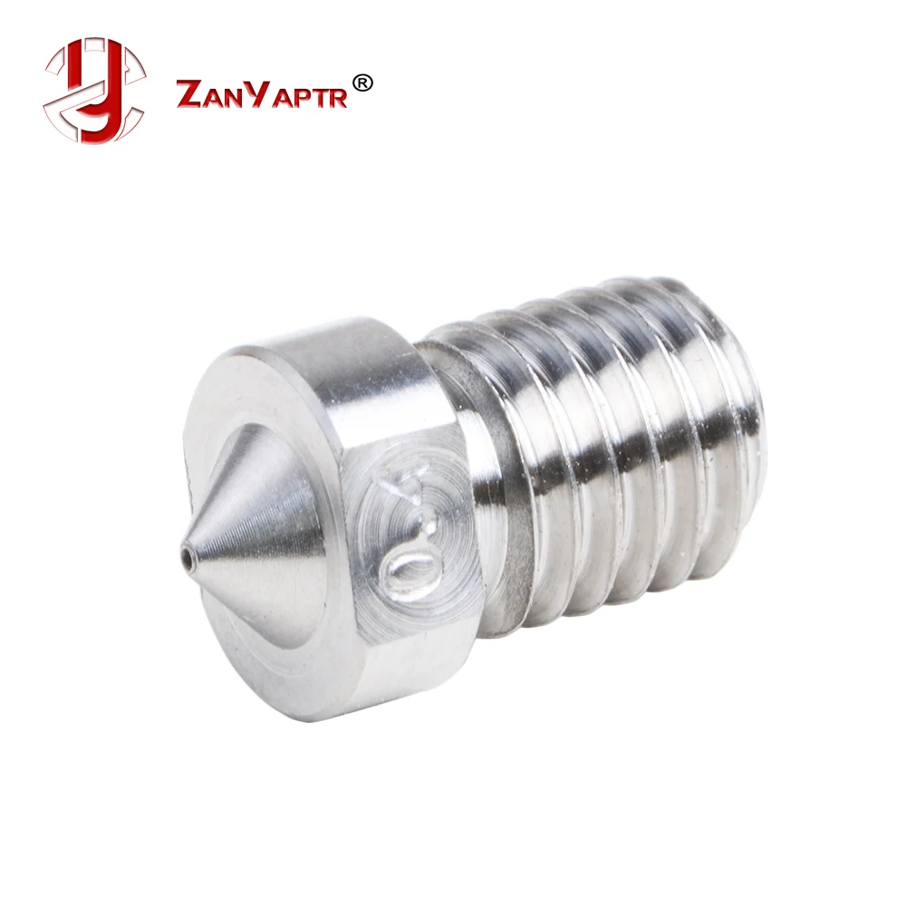 3D Printer E3D Titanium alloy TC4 Nozzle J-Head  Extruder 0.3/0.4/0.6/0.8/1.0/1.2/1.5mm For 1.75mm Supplies For 3D V6 & V5