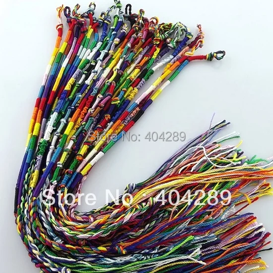 wholesale 100pcs mix Macrame Handmade Friendship Bracelet boy girl party gift, B100