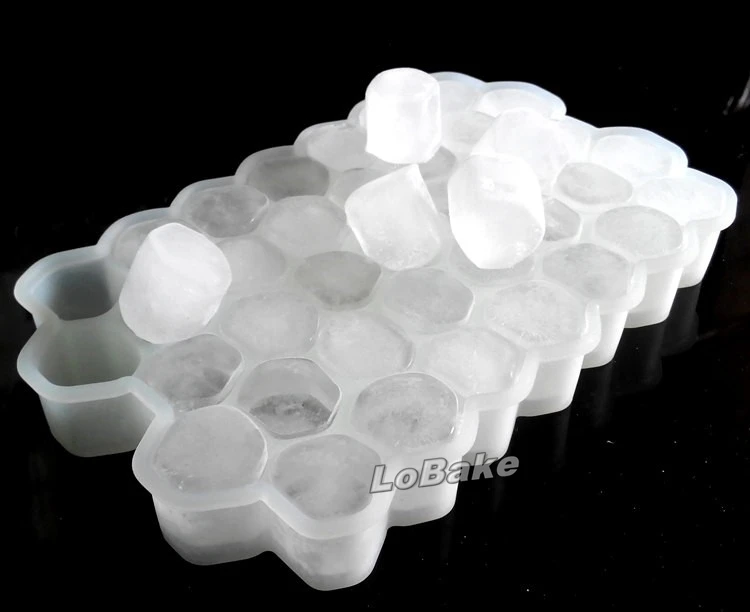 Latest hexagon exported food grade cellular shape ice mold chocolate cube mould candy fondant cake moule for DY bakery tool