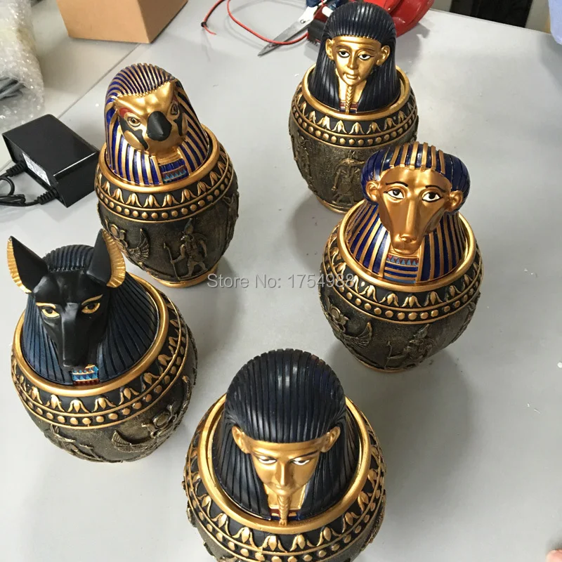 

4 egypt jar props Takagism game prop real life room escape game props party supply