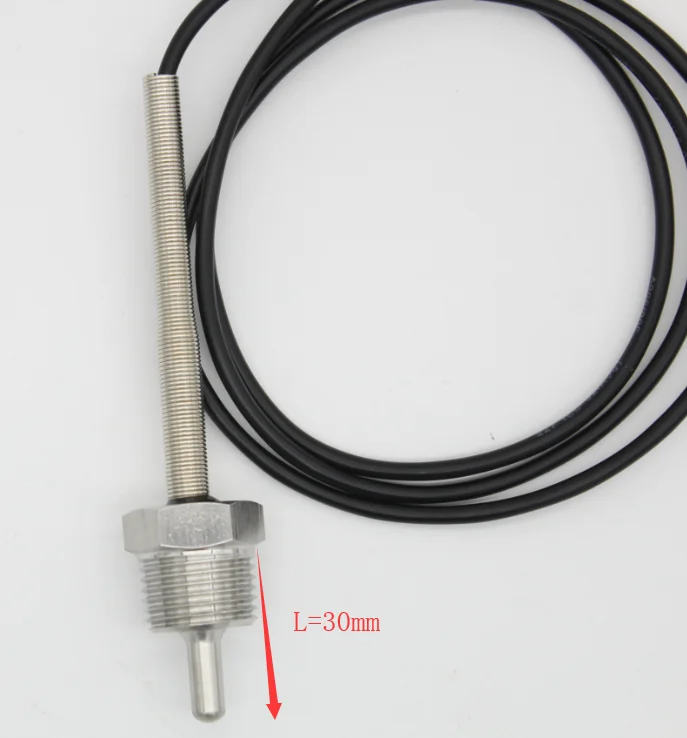 NTC 3950 10K Thermistor Temperature Sensor SUS304 OD 6mm Probe Wire 1m -40~150 Degree Thread G1/2 pipe L30mm-300mm