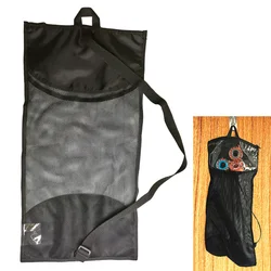 Scuba Diving Durable Mesh Mask Snorkel Fin Zipper Bag Finger Spool Storage for Swim Snorkeling Equipment Shoulder Hanging Bag