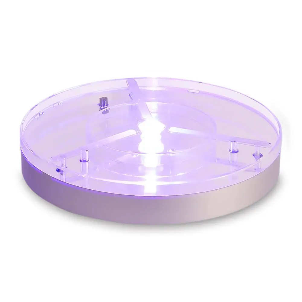 Base de luz LED con control remoto multicolores RGBW, funciona con batería recargable de 20CM, para jarrones, candelabros, decoración de centros de mesa