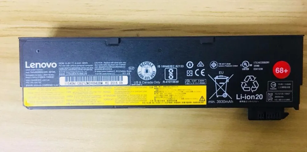 

New Genuine Battery for LENOVO ThinkPad K2450 X240 X240s X250 X260 T440 T440s T450 T450s L450 L460 L470 P50s X270 11.1V 4400mAh