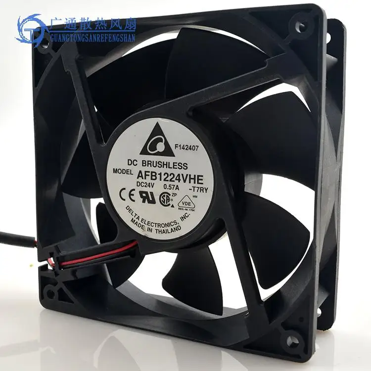 

1pcs AFB1224VHE 12038 120mm 12cm DC 24V 0.57A server inverter industrial axial cooling fan