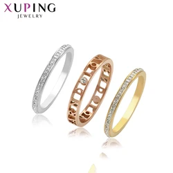 Xuping Fashion Jewelry Copper Alloy Exquisite Gift Multicolor Engagement Wedding Ring Set For Women Girl Jewellery Gifts 16166