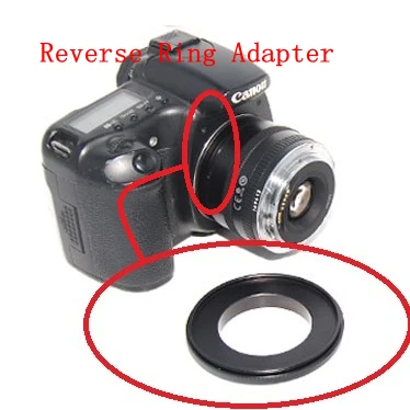 Macro Reverse Ring Adapter for EOS Mount Body to 58 67 72 77mm 77 Lens for Canon EF EF-S Lens