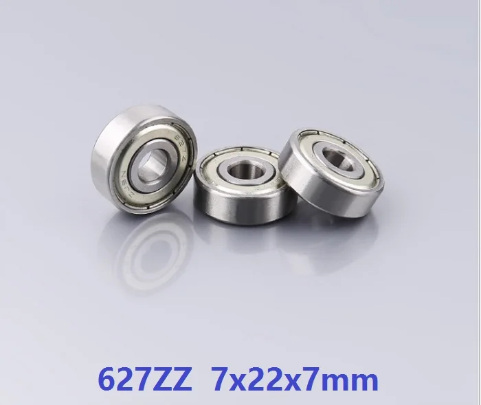 

100pcs/lot 627ZZ 627-ZZ 627 ZZ 2Z 7*22*7mm Deep Groove Ball bearing Miniature double 7x22x7mm 627Z