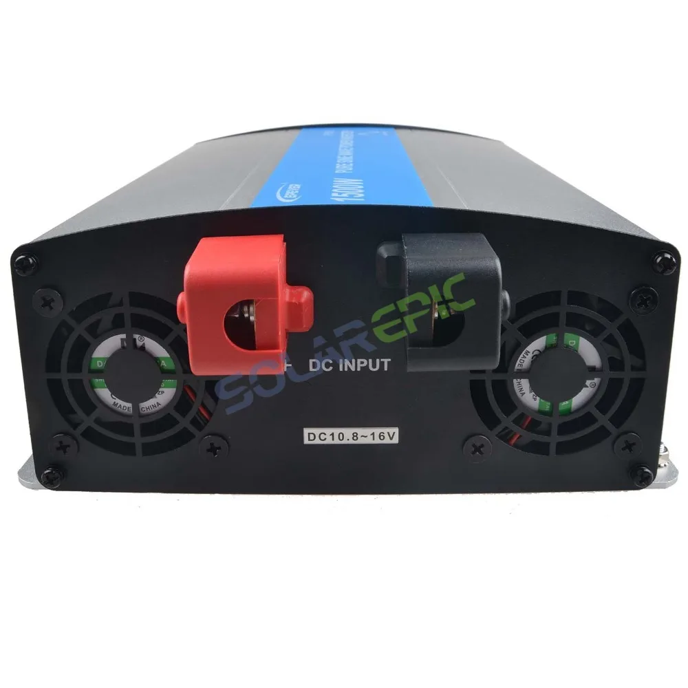 Imagem -03 - Inversor de Onda Senoidal Pura Epever Off Grid Inversor 1500w 12v 24v dc para ca 110v 220v 50hz 60hz ce