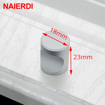 NAIERDI 10PCS Single Hole Cupboard Handles Knobs Zinc Alloy Cabinet Knobs Door Accessories Drawer Furniture Cabinet Handle