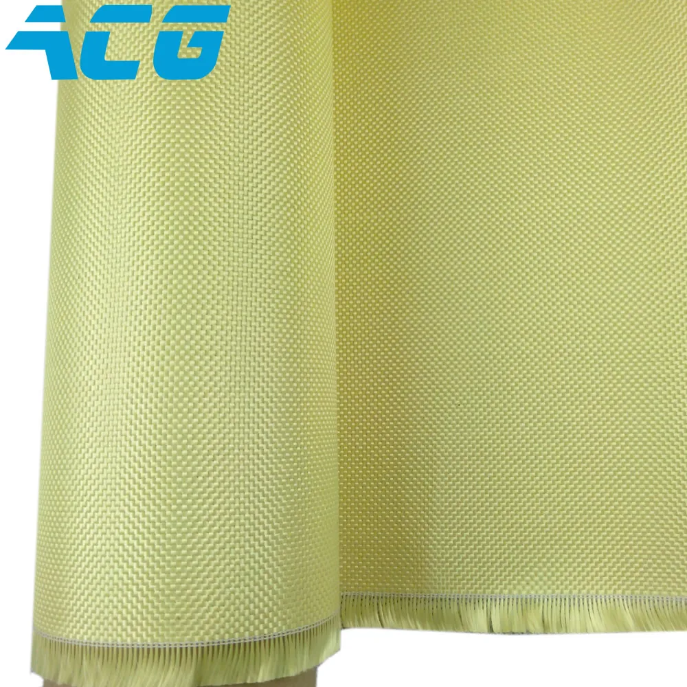 1500D Kevlar 1414 Cloth 220g Aramid Plain Weave Cut Resistant High Strength