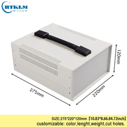 DIY Iron Electronics Project Box 275x220x120mm Amplifier Enclosure Housing Instrument Case for DIY Junction Box